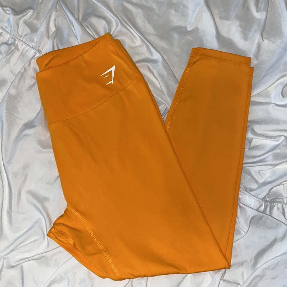 Orange gymshark leggings